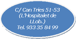 Elipse: C/ Can Tries 51-53 (L�Hospitalet de LLob.)Tel. 933 35 84 99